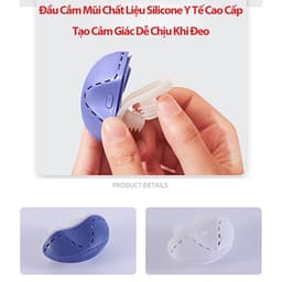 Máy Chống Ngáy Ngủ Thế Hệ 2 Lọc Khí 2 In 1– Giảm Ngáy, Hỗ Trợ Thở Dễ Dàng Khi Ngủ 4