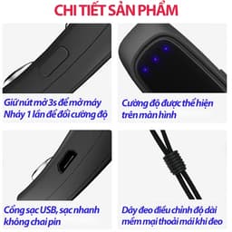 Máy Chống Ngáy Ngủ Thế Hệ 5 – Thiết Bị Giảm Ngáy Có Dây Đeo Cằm Thông Minh 4