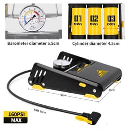 Bơm Đạp Chân Kirito 1/2/3 Piton – Bơm Xe Máy, Oto, Xe Đạp – Bơm Siêu Nhanh, Đa Năng 4