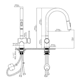 Vòi rửa bát Kluger KLF0008SC - Vòi rút 2 chế độ nước Nóng - Lạnh 9
