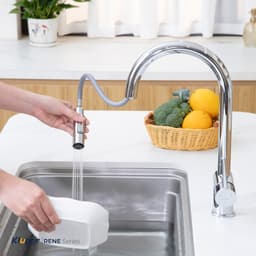 Vòi rửa bát Kluger KLF0008SC - Vòi rút 2 chế độ nước Nóng - Lạnh 4