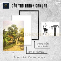 Tranh thư pháp ngang hoa sen, tranh decor tranh canvas, tranh treo tường, tranh trang trí, tranh đẹp 7