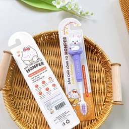 Bàn chải lông tơ siêu mềm cho bé 4