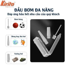 Bơm Đạp Chân Kirito 1/2/3 Piton – Bơm Xe Máy, Oto, Xe Đạp – Bơm Siêu Nhanh, Đa Năng 2