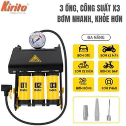 Bơm Đạp Chân Kirito 1/2/3 Piton – Bơm Xe Máy, Oto, Xe Đạp – Bơm Siêu Nhanh, Đa Năng 8