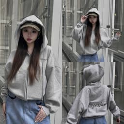 Áo khoác hoodie zip nam nữ tổng hợp thêu nổi Teezo studio, TrueLove nỉ bông, có túi trong, form dáng boxy unisex 1