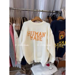 EMPINKSTUDIO / ÁO SWT HUM.AN MADE DÁNG RỘNG DẤU QUẦN NAM / NỮ ( gấu) 5