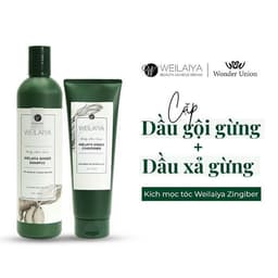 (Công ty) Cặp Dầu Gội Xả Gừng Weilaiya Giảm Rụng, Mọc Tóc Nhanh| Cherry Beauty 2