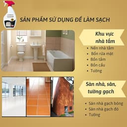 Tẩy Cặn Canxi Đa Năng CEMENT CLEANER 500ML – Làm Sạch Inox, Vòi Nước, Gạch Men, Kính Nhà Tắm 3