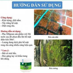 Bột Tẩy Rong Rêu Đa Năng Mộc An 500G – Tường, Nền, Gạch Men, Sân Vườn 4