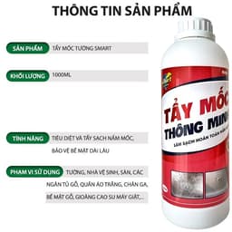 Chai Xịt Tẩy Nấm Mốc Đa Năng SMART Chính Hãng 1000ML – Làm Sạch Mốc Tường, Mốc Silicon, Mốc Nhà Tắm 5