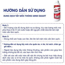 Chai Xịt Tẩy Nấm Mốc Đa Năng SMART Chính Hãng 1000ML – Làm Sạch Mốc Tường, Mốc Silicon, Mốc Nhà Tắm 9