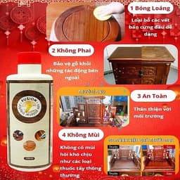 Xịt Đánh Bóng Gỗ Chuyên Dụng FUSION 500ml – Sáng Bóng, Khử Mùi, Dưỡng Gỗ 4