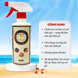 Xịt Đánh Bóng Gỗ Chuyên Dụng FUSION 500ml – Sáng Bóng, Khử Mùi, Dưỡng Gỗ 2
