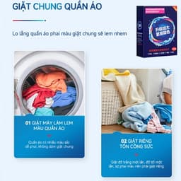 Giấy Thấm Màu Khi Giặt CUBIC AQUA 120 Tờ – Chống Loang Màu, Giữ Quần Áo Như Mới 2