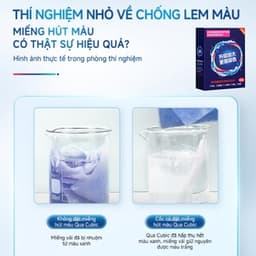 Giấy Thấm Màu Khi Giặt CUBIC AQUA 120 Tờ – Chống Loang Màu, Giữ Quần Áo Như Mới 3