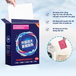 Giấy Thấm Màu Khi Giặt CUBIC AQUA 120 Tờ – Chống Loang Màu, Giữ Quần Áo Như Mới 8