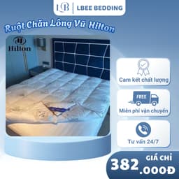 Ruột Chăn Lông Vũ Siêu Nhẹ Hilton Nhập Khẩu 3kg ,Kích Thước 2mx 2m3 1