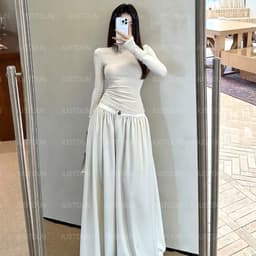 [BẢN MỚI LÓT LÔNG ] Áo Thun Nữ Ôm Body JUSTDUN 640 -Cotton Lông Mịn Cao Cấp, Cổ Cao 7