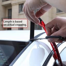 Gioăng cao su bít kính lái ô tô, nẹp cao su bịt kín cửa sổ trời cách âm chống bụi chống ồn 6