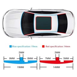 Gioăng cao su bít kính lái ô tô, nẹp cao su bịt kín cửa sổ trời cách âm chống bụi chống ồn 9
