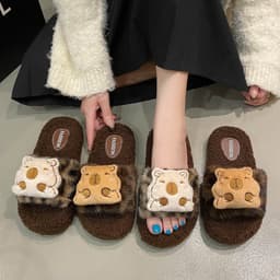 Dép Nữ,Dép Lông Nữ Cappy,Lót Lông Ấm Chân 1