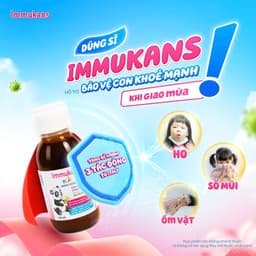 Siro Tăng Đề Kháng Cho Bé IMMUKANS Kids 3in1 – Hỗ Trợ Ăn Ngon, Hô Hấp Khỏe, Nhập Khẩu Italia 150ml 3