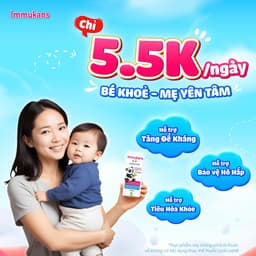 Siro Tăng Đề Kháng Cho Bé IMMUKANS Kids 3in1 – Hỗ Trợ Ăn Ngon, Hô Hấp Khỏe, Nhập Khẩu Italia 150ml 6