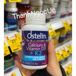 Ostelin Calcium & Vitamin D3 + K2 60 Tablets 1