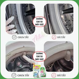 Bột Tẩy Lồng Máy Giặt Tẩy Gioăng Cao Su AILLA 300G – Sạch Cặn Bẩn, Khử Mùi, Diệt Khuẩn 9