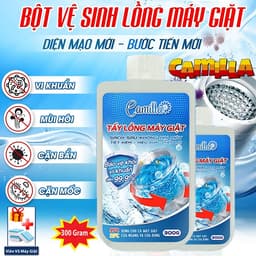 Bột Tẩy Lồng Máy Giặt ,Tẩy Gioăng Cao Su Camilla 300G – Sạch Cặn Bẩn, Khử Mùi, Diệt Khuẩn 2
