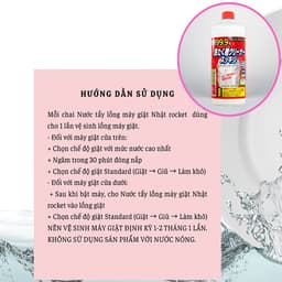 Dung Dịch Tẩy Lồng Máy Giặt ROCKET 500ml – Khử Mùi, Tẩy Nấm Mốc, Sạch Cặn Bẩn 5