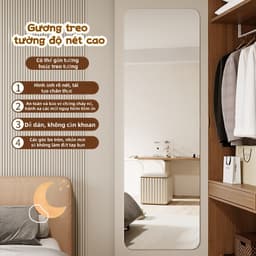 Gương tường tự dính 40-60CM Gương tường Acrylic Gương mềm dán tường Gương dán 8