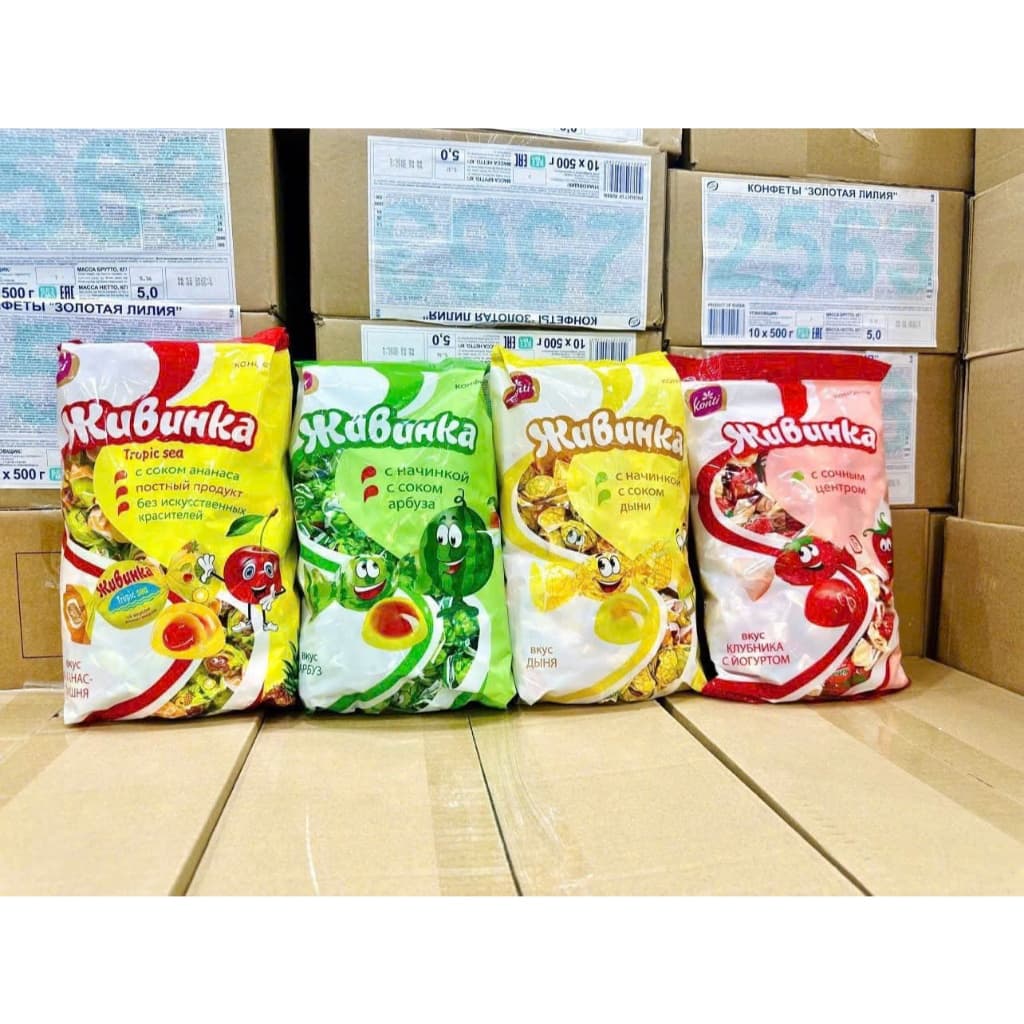 Kẹo dẻo Konti vị hoa quả của Nga
