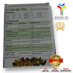 1 Hộp 25 gói NPK 7-5-44+TE Hợp Trí (Gói 40g) - Kích Thích Ra Hoa Sớm, Trổ Bông Đồng Loạt, Chắc Hạt 3