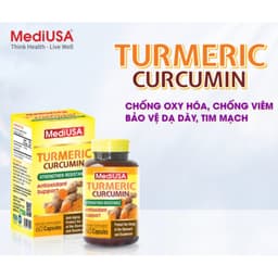 TURMERIC CURCUMIN CHỐNG OXY HÓA, CHỐNG VIÊM BẢO VỆ DẠ DÀY, TIM MẠCH 1