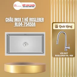 Chậu rửa 1 hố Roslerer RL04-7545DA | THIẾT KẾ SANG TRỌNG | ĐỘ BỀN VƯỢT TRỘI | TẶNG VÒI ROSLERER RL-168 1