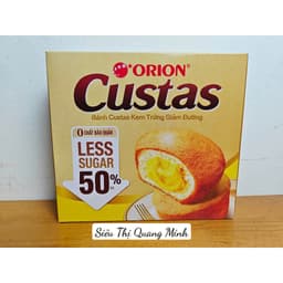 Hộp Bánh Custas Orion Kem Trứng, Ít Đường, Đủ Vị 282g (12 Gói) 5