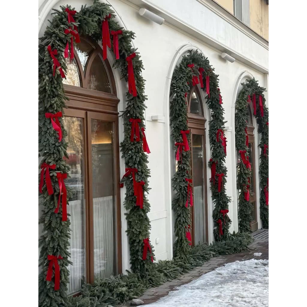 Ruy băng làm nơ đồ trang trí cây thông noel dịp lễ giáng sinh