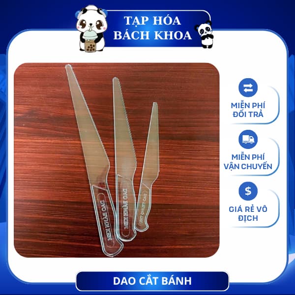 TÚI 100 DAO CẮT BÁNH KEM ( loại 22cm), dao cắt bánh sinh nhật