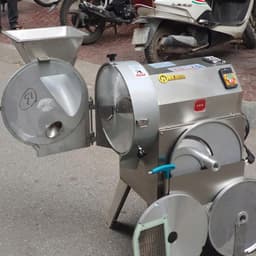 Máy thái rau củ quả YQC 802 đa năng | Thái lát – thái sợi – thái lựu | Công nghiệp – Bền mạnh 7