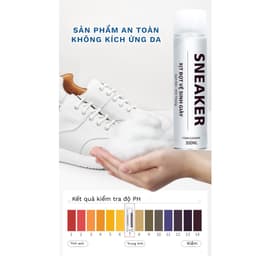[Combo] Xịt Bọt Tuyết Làm Sạch Giày Sneaker–Tẩy Trắng Siêu Nhanh,Đánh Bay Vết Bẩn, An Toàn Da Giày 5