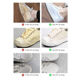 [Combo] Xịt Bọt Tuyết Làm Sạch Giày Sneaker–Tẩy Trắng Siêu Nhanh,Đánh Bay Vết Bẩn, An Toàn Da Giày 6