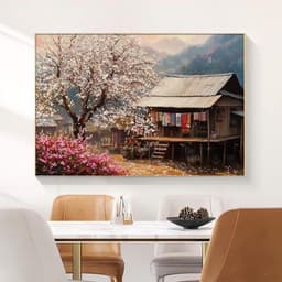 Tranh treo tường in canvas phong cảnh thiên nhiên Tây Bắc 80 x 60 cm 7