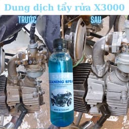 Dung Dịch Tẩy Lốc Máy Cực Mạnh X3000 500ml – Sáng Bóng Như Mới, Không Ăn Mòn Kim Loại 8