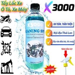 Dung Dịch Tẩy Lốc Máy Cực Mạnh X3000 500ml – Sáng Bóng Như Mới, Không Ăn Mòn Kim Loại 2