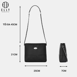 Túi xách nữ cao cấp ELLY EL362 túi đeo chéo đeo vai vải oxford thời trang thiết kế trẻ trung 2