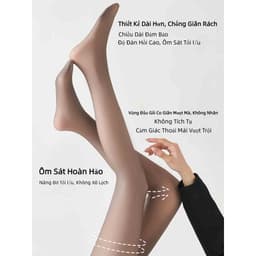 Quần Tất 3D Cao Cấp Lót Nỉ Che Khuyết Điểm Thon Chân Gen Bụng Giữ Nhiệt Ấm Áp 2