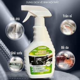Xịt Vệ Sinh Nội Ngoại Thất Ô Tô Đa Năng GREEN CLEAN 500ml – Làm Sạch Ghế, Taplo, Trần Xe, Vỏ Xe 4