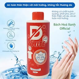 Xịt Tẩy Trắng Quần Áo D-White 500ml – Làm Sáng Quần Áo, Loại Bỏ Vết Ố Cứng Đầu 3